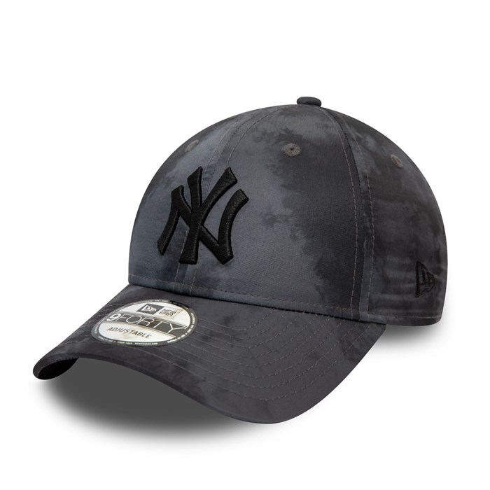 New York Yankees Tie Dye Print 9FORTY Lippis Harmaat - New Era Lippikset Halpa hinta FI-471983